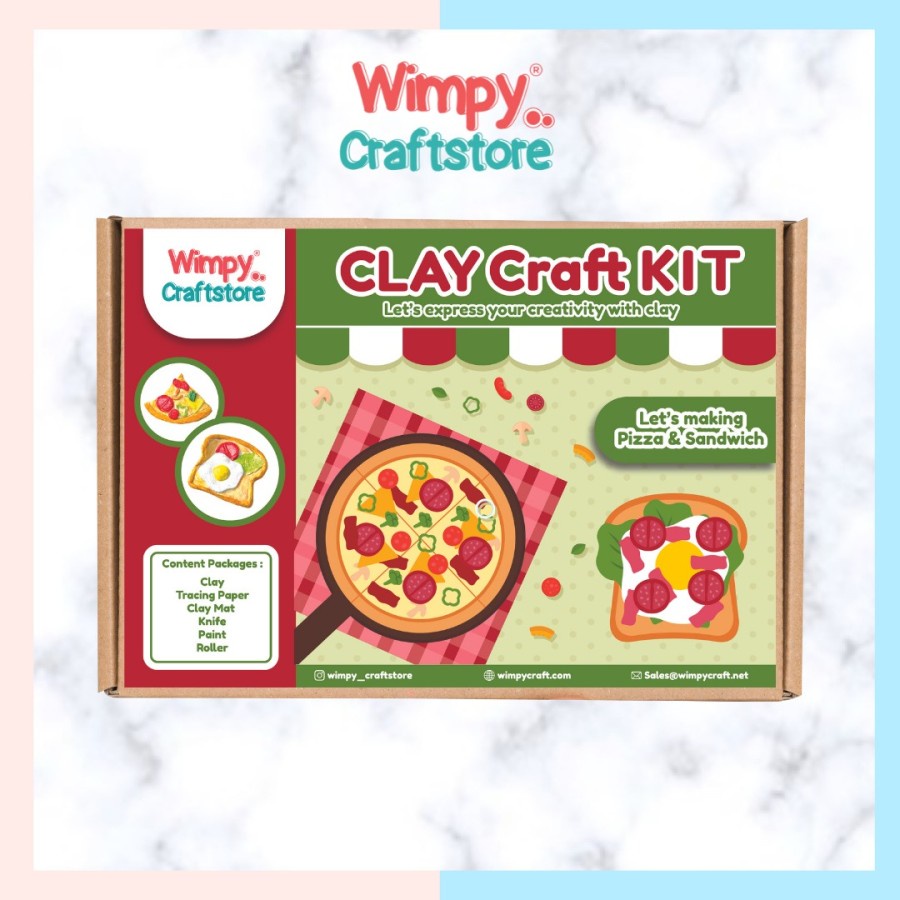 Jual Wimpy Clay Craft Kit D Paper Clay Art Set Paket Kerajinan Tangan