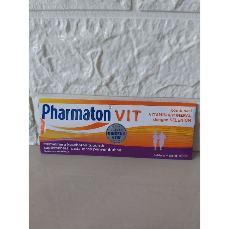 Jual Pharmaton Vit 1 Strip 5 Kaplet Shopee Indonesia