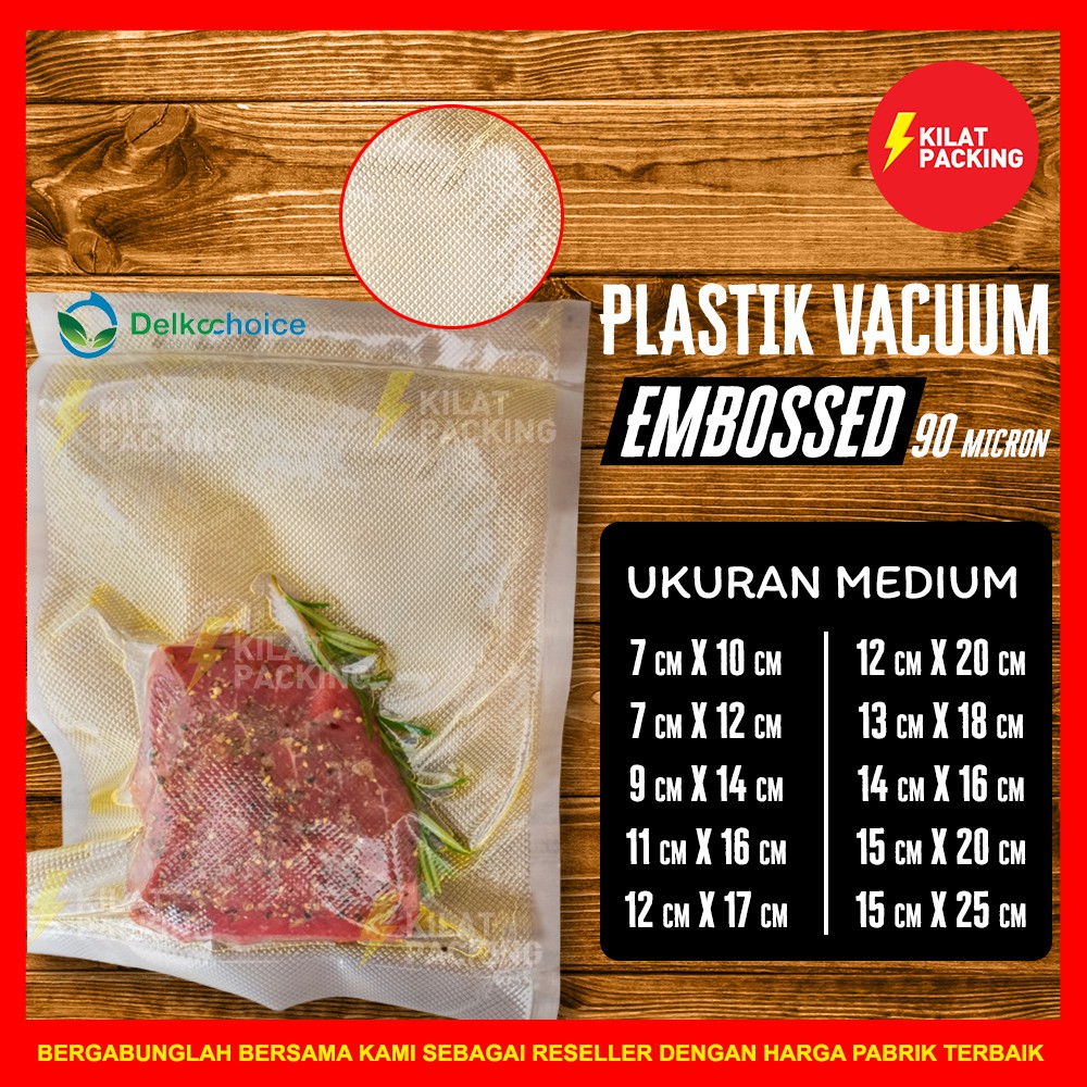 Jual Plastik Vacuum Vacum Bag Embossed Plastik Vakum Makanan Embos