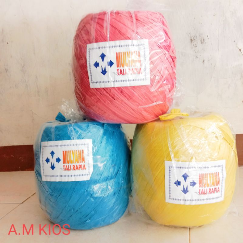 Jual Tali Rafia Warna Gulungan Besar Berat Gram Shopee Indonesia