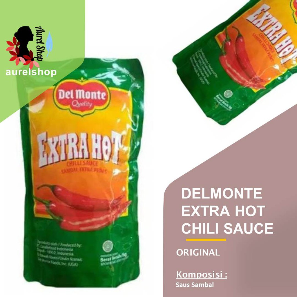 Jual DEL MONTE Extra Hot Chili Sauce Kemasan 1 Kg Refill Shopee Indonesia