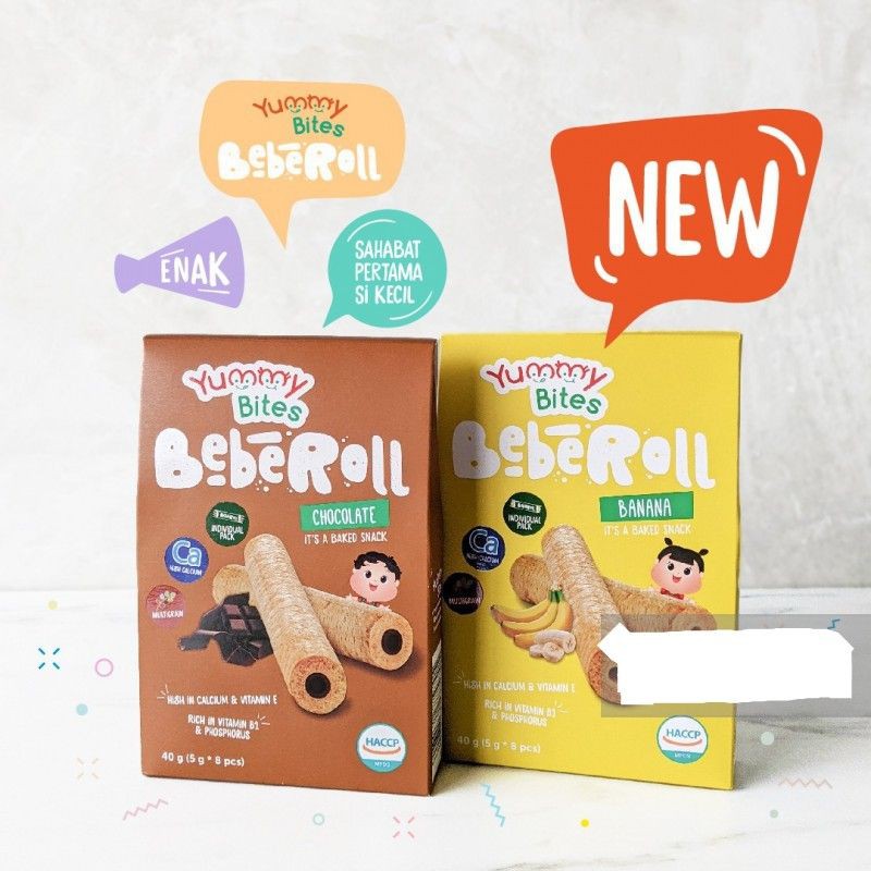 Jual Beberoll Yummy Bites Bebe Roll Snack Strawberry Cheese Blueberry