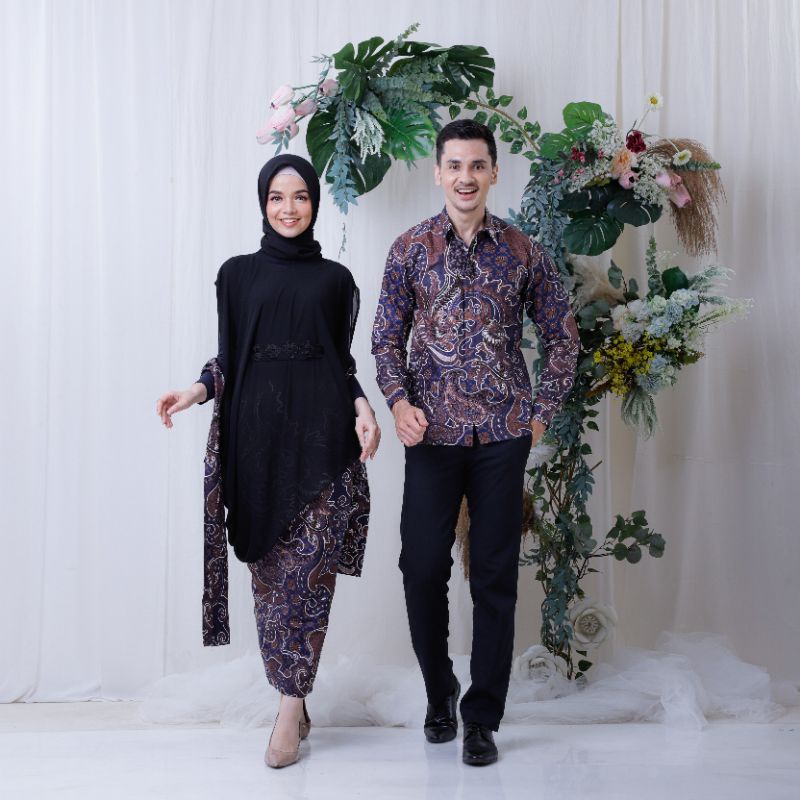 Jual SET COUPLE KEMBANG AYU HITAM GRATIS SLENDANG Shopee Indonesia