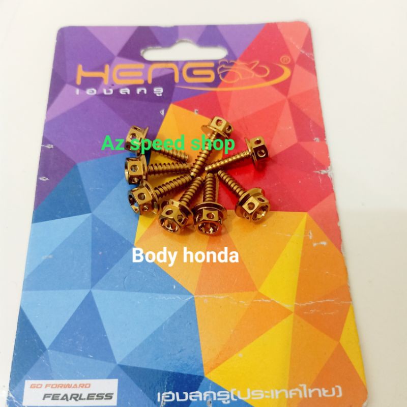 Jual Baut Body Probolt Gold Flower Drat Kasar Honda Beat Scoopy Vario