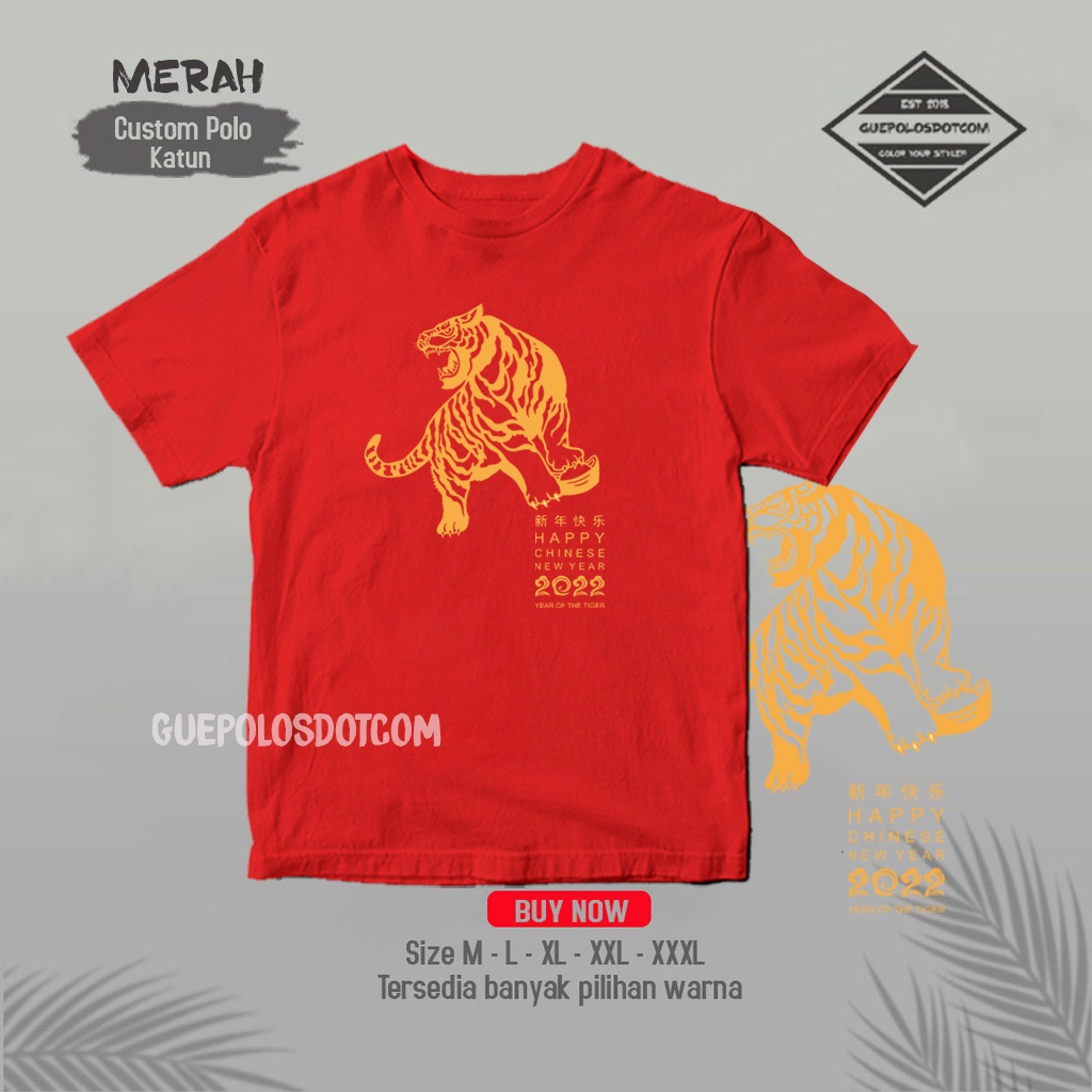 Jual Kaos Imlek Chinese New Year Sincia Kalender Happy New Year