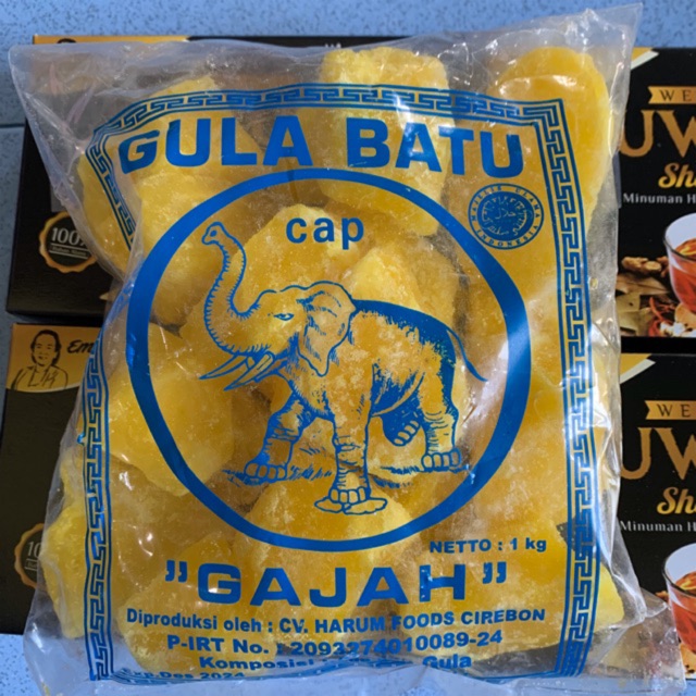 Jual 1kg GULA BATU KUNING CAP GAJAH CIREBON Termurah Terlaris Indonesia