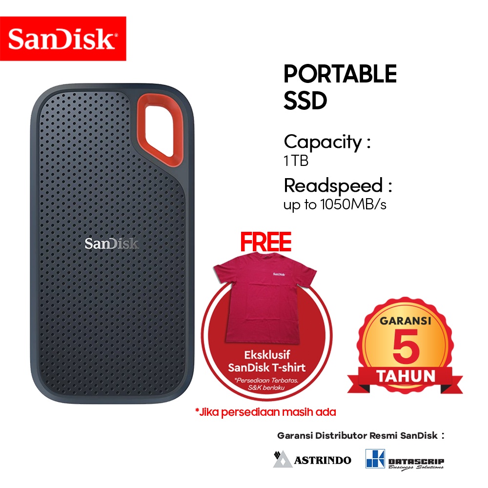 SSD Laptop Portable SSD SanDisk EXTREME E61 Jual SSD