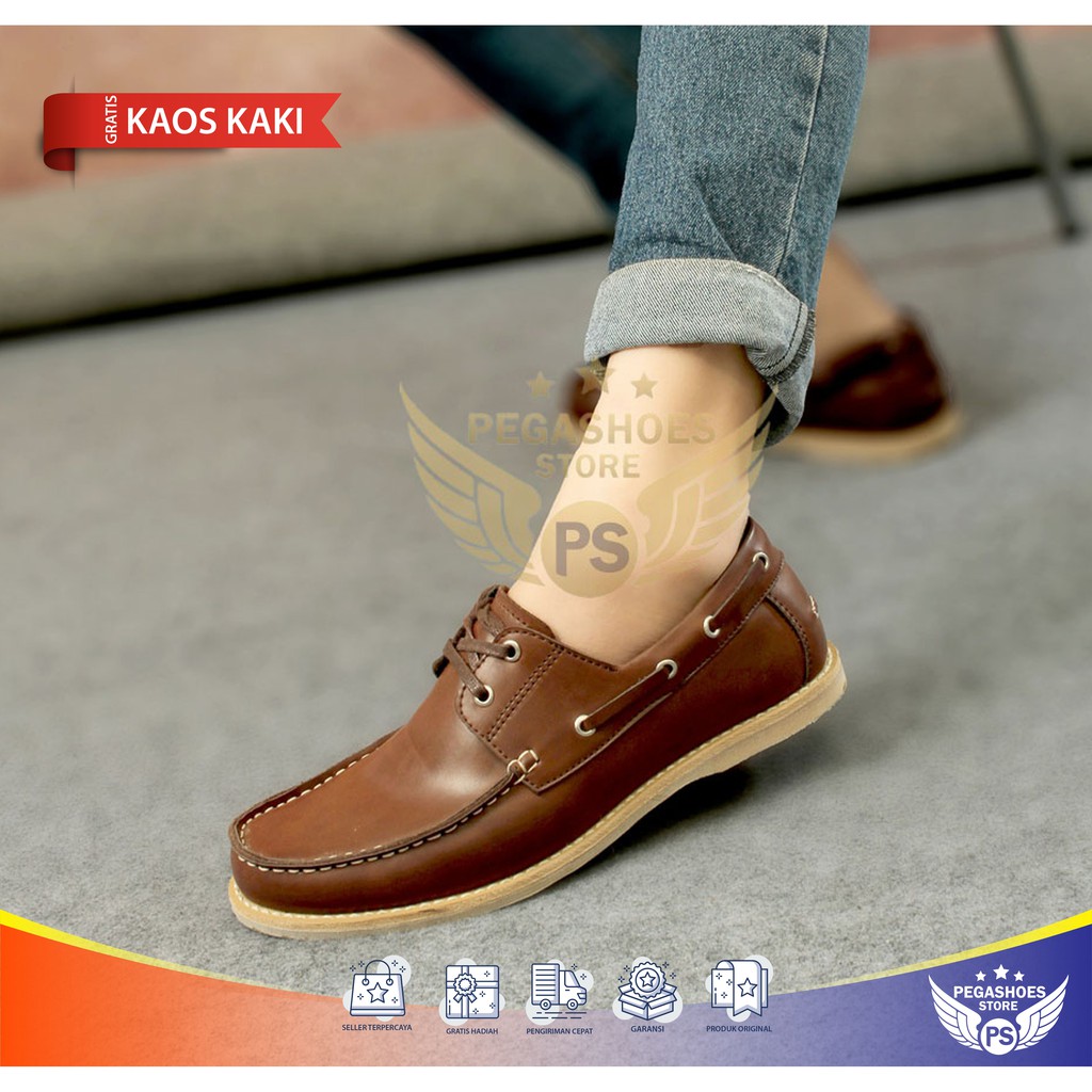 Jual PGS X ZYKO Sepatu Bunut Original Kulit Pria Kasual Santai Kerja