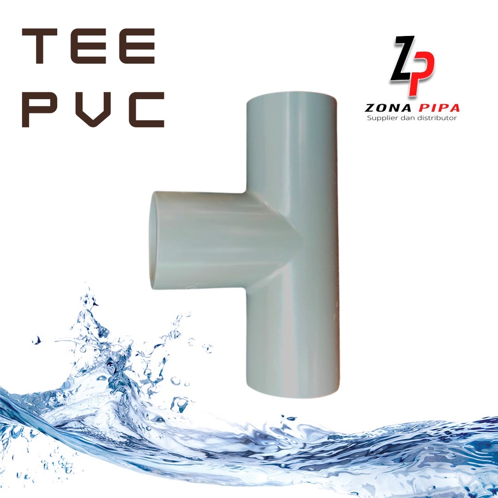 Jual TEE PVC 1 2 Inch AW Rucika Fitting Pipa I Sambungan Pipa I Socket