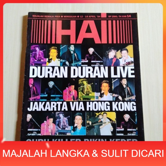 Jual Majalah Hai No Apr Cover Duran Duran Live Jakarta Via