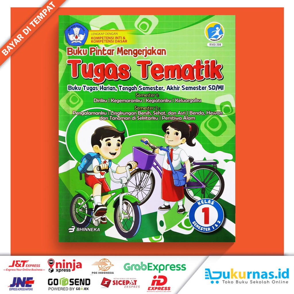 Jual Buku Pintar Mengerjakan Tugas Tematik SD Kelas 1 K13 Revisi 2018