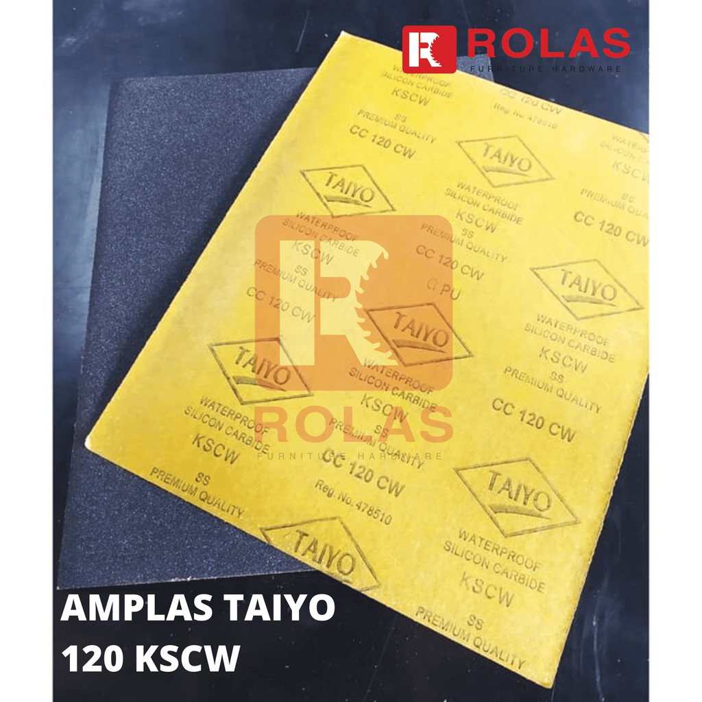 Jual AMPLAS NO 120 MEREK TAIYO KSCW AMPLAS GRID 120 TAIYO AMPLAS GRIT