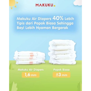 Jual Makuku Air Diapers Tape L Popok Bayi Tipis Anti Gumpal Daya