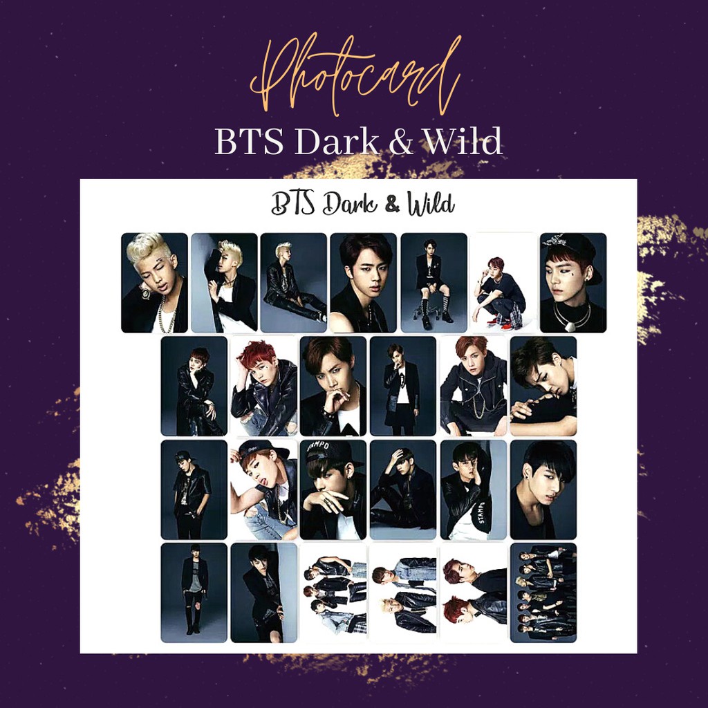 Jual Photocard Bts Dark And Wild Shopee Indonesia