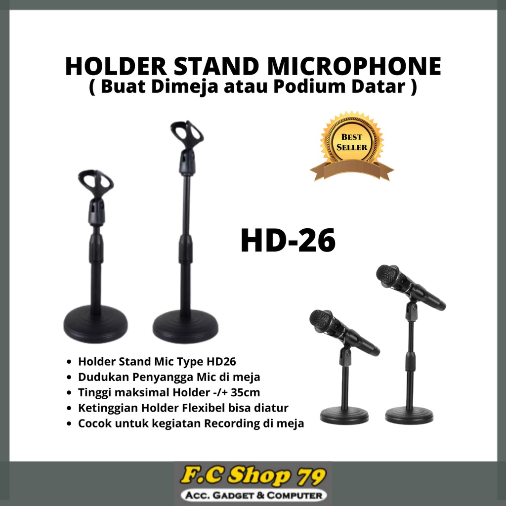 Jual Terlaris Holder Stand Dudukan Penyangga Buat Microphone Mic Di