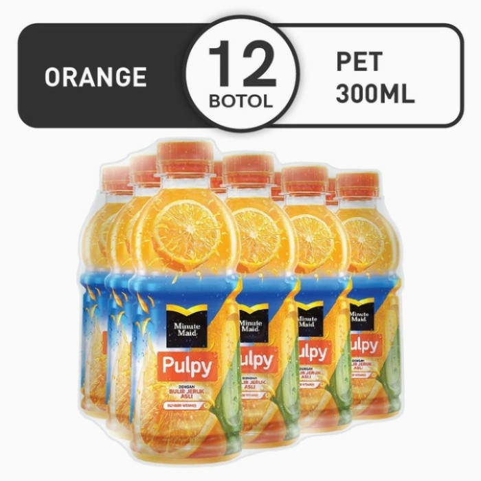 Jual Pulpy Minute Maid Orange Mlx Botol Dus Shopee Indonesia