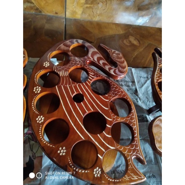 Jual Tempat Aqua Gelas Model Angsa Dari Kayu Jati Shopee Indonesia