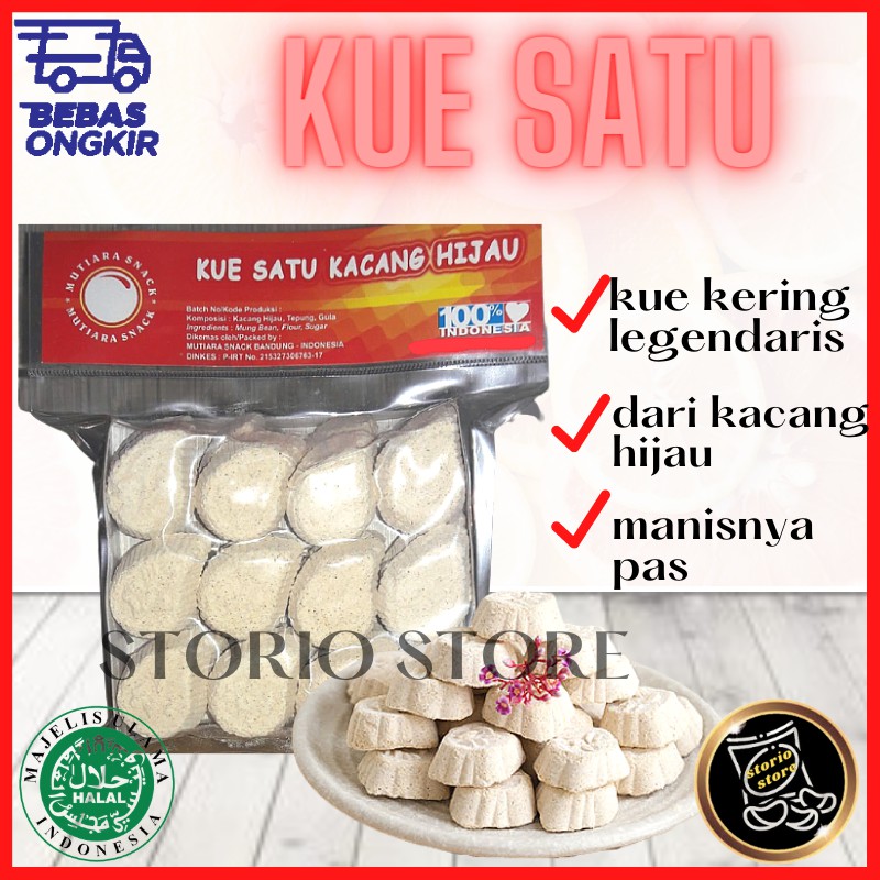 Jual Kue Satu Kacang Hijau Ijo Kue Kering Cemilan Tradisional Jadul