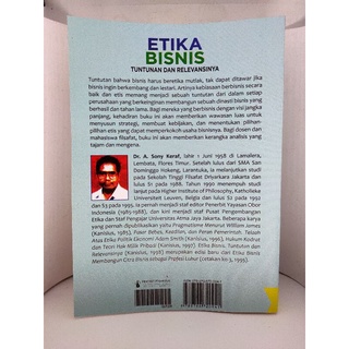 Jual Etika Bisnis Tuntunan Dan Relevansinya Edisi Baru Sonny Keraf