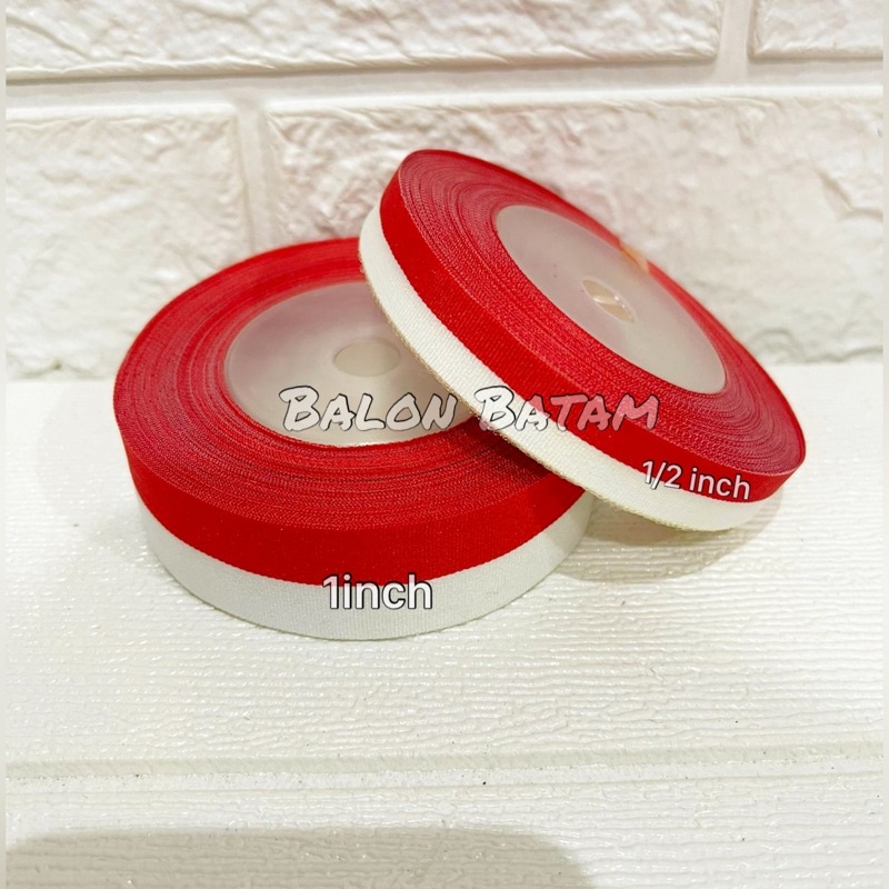 Jual Pita Kain Merah Putih Inch Inch Shopee Indonesia