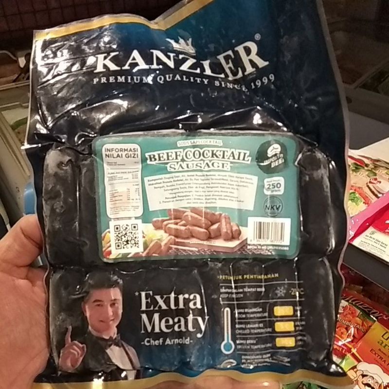 Jual Kanzler Sosis Beef Cocktail Sausage Gr Shopee Indonesia