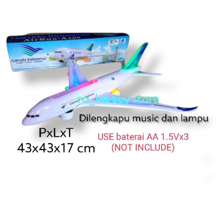 Jual Mainan Pesawat Garuda Sound Light Size 30x28x7 CM Shopee Indonesia