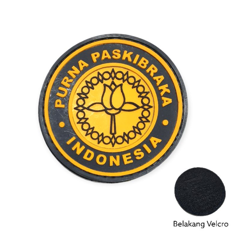 Jual Patch Rubber Logo Purna Paskibraka Indonesia Emblem Logo Purna