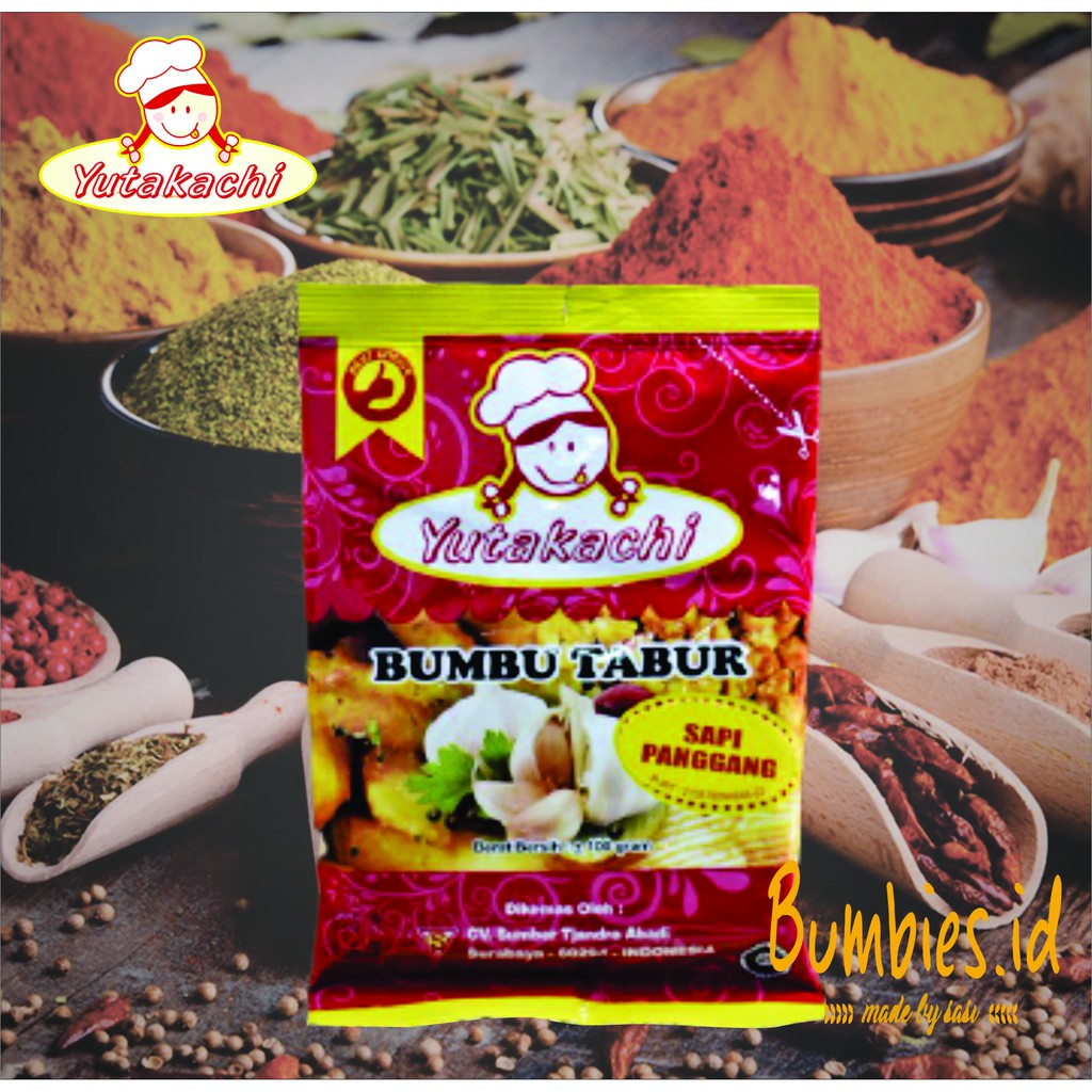 Jual Bumbu Tabur Sapi Panggang Yutakachi Gram Bumbu Keripik