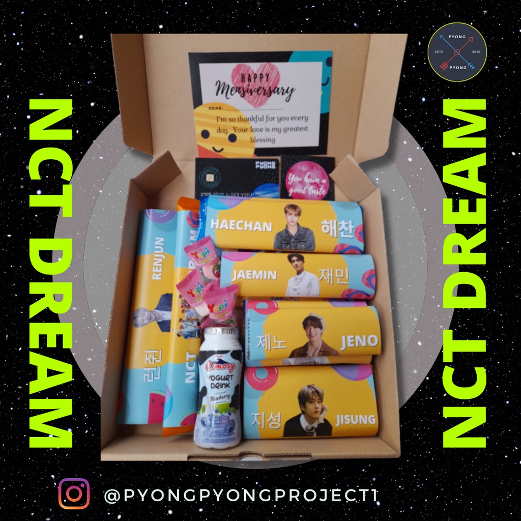 Jual Snack Box Gift Box KPOP NCT DREAM Hampers Kado Ulang Tahun