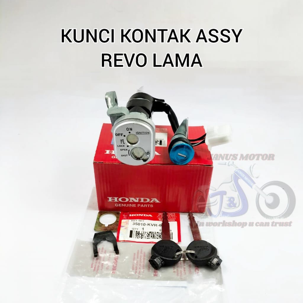 Jual KUNCI KONTAK SET ASSY PLUS JOK HONDA REVO LAMA PERTAMA KVR