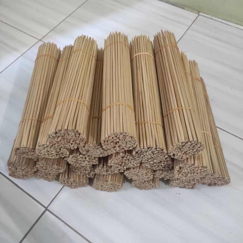 Jual Cm Tusuk Sate Stick Bambu Jumbo Halus Tebal Untuk Bahan