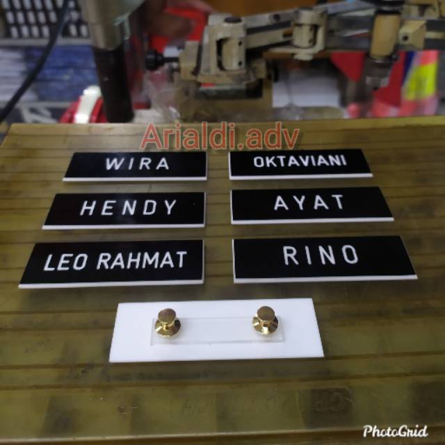 Jual Papan Nama Dada Grafir Pdh Tni Polri Paku Jambu Shopee Indonesia