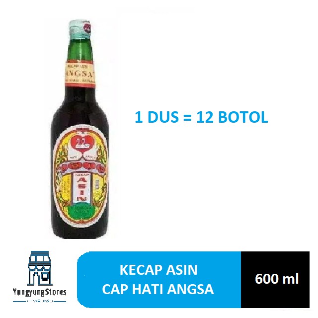 Jual 1 Dus Isi 12 Botol Kecap Asin Cap Hati Angsa 600 Ml Shopee Indonesia