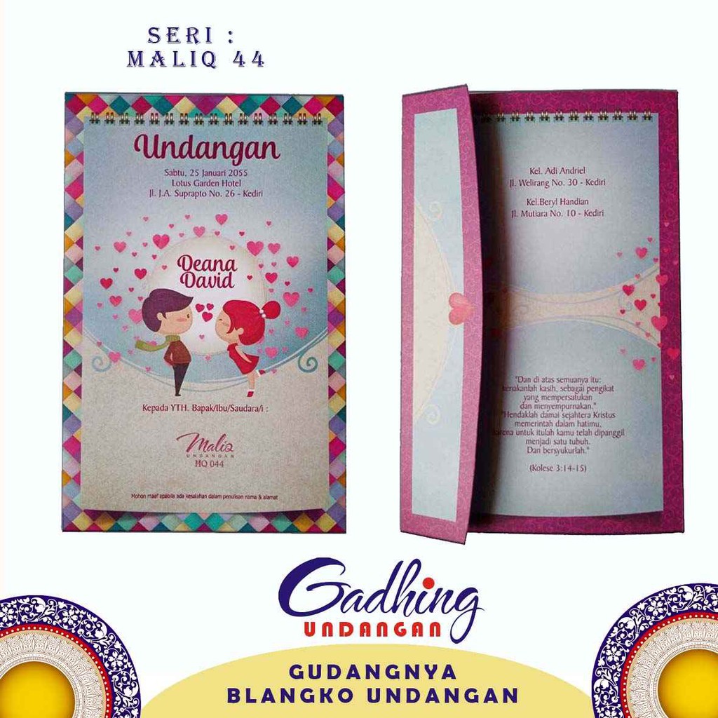 Jual Blangko Undangan Maliq Harga Murah Shopee Indonesia