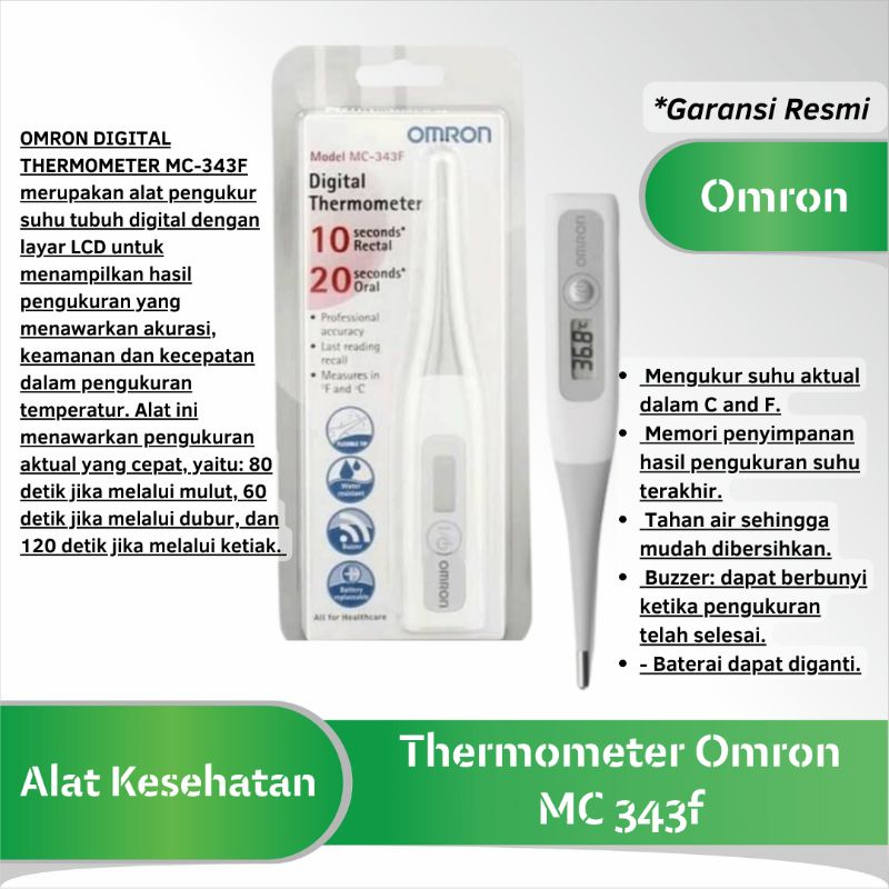 Jual Termometer Digital Omron Mc F Thermometer Digital Sensitif