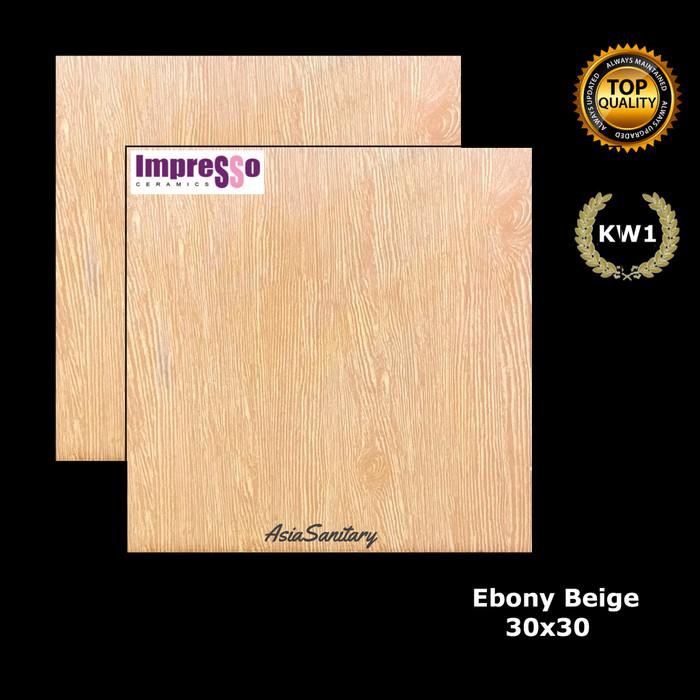 Jual Keramik Lantai Motif Kayu 30x30 Kw1 Impresso Ebony Beige Tools N