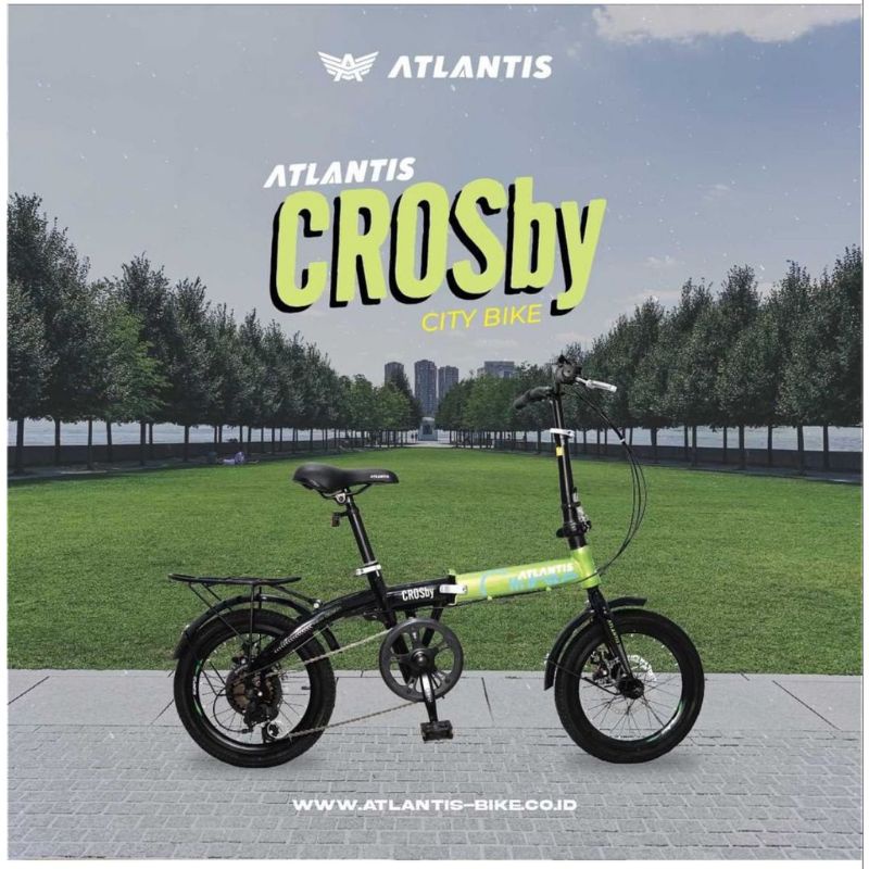 Jual Sepeda Lipat Inch Atlantis Crosby Speed Dengan Boncengan