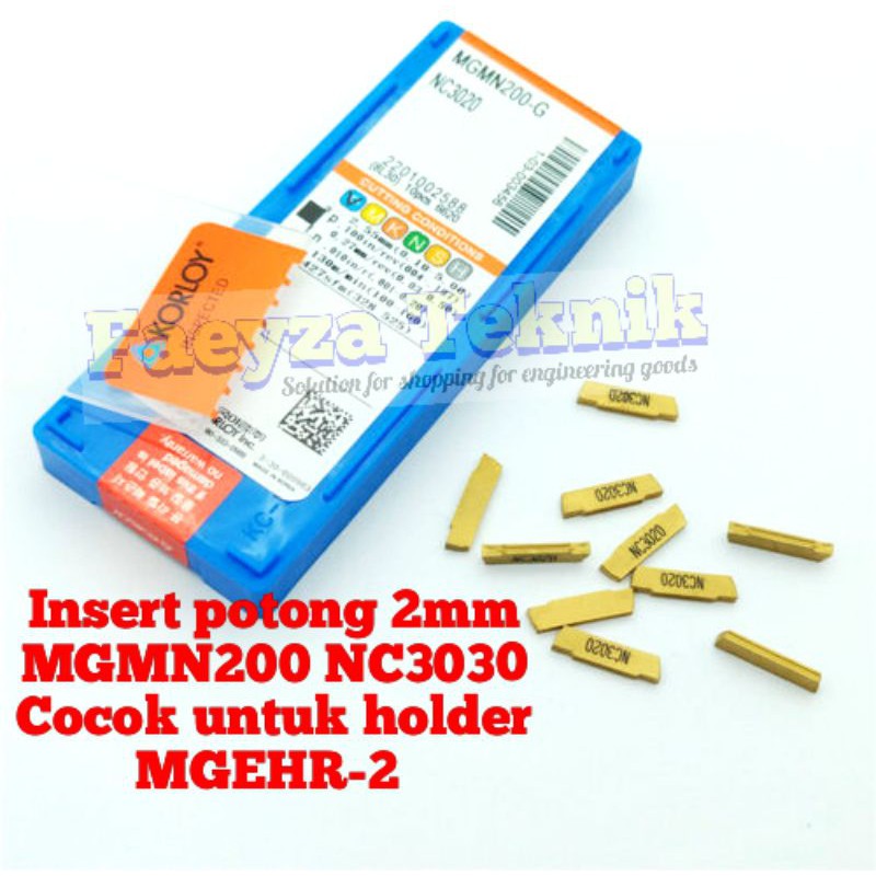 Jual Insert Potong Mm Mgmn Nc Carbide Cocok Untuk Holder Mgehr