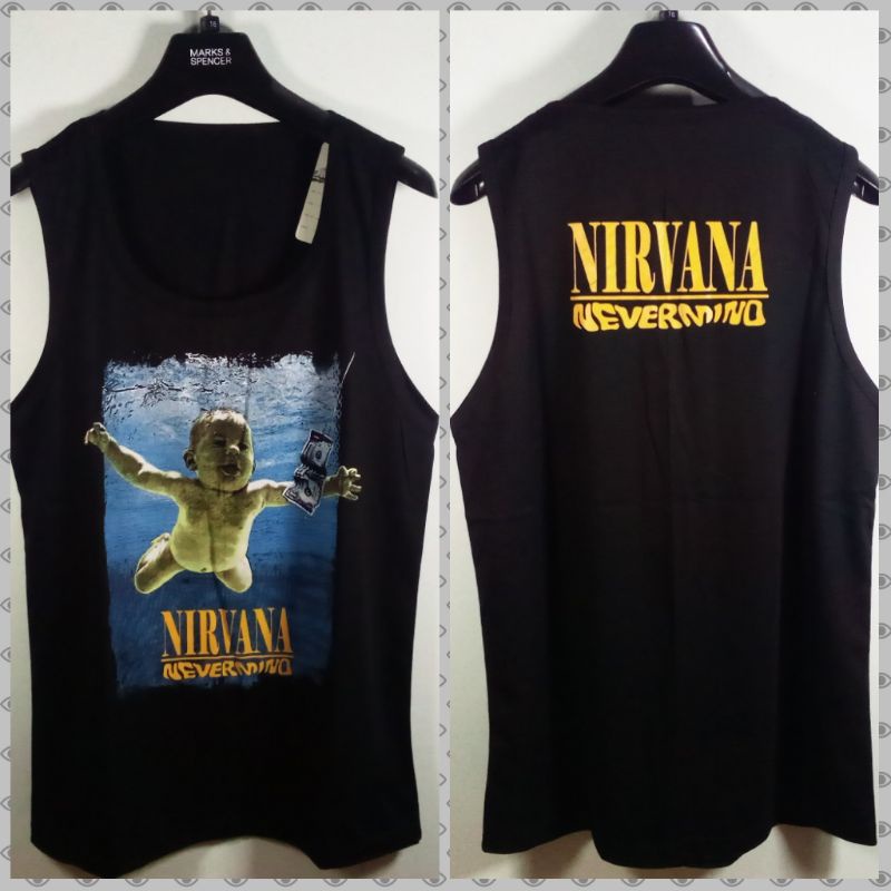 Jual Kaos Lekbong Band Nirvana Kurt Cobain Album Nevermind Shopee