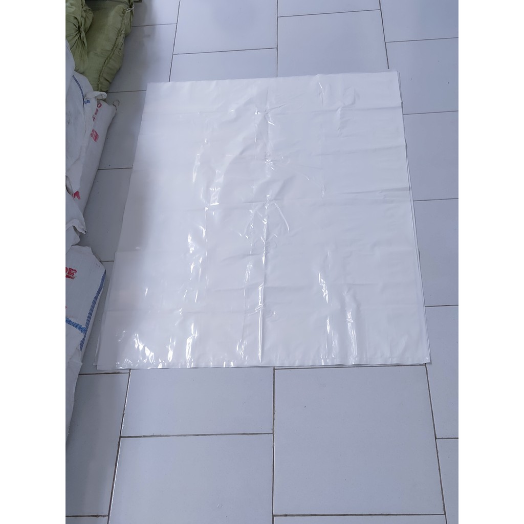 Jual KANTONG PLASTIK SAMPAH PUTIH SUSU KERAJINAN TANGAN LAYANGAN 90 X