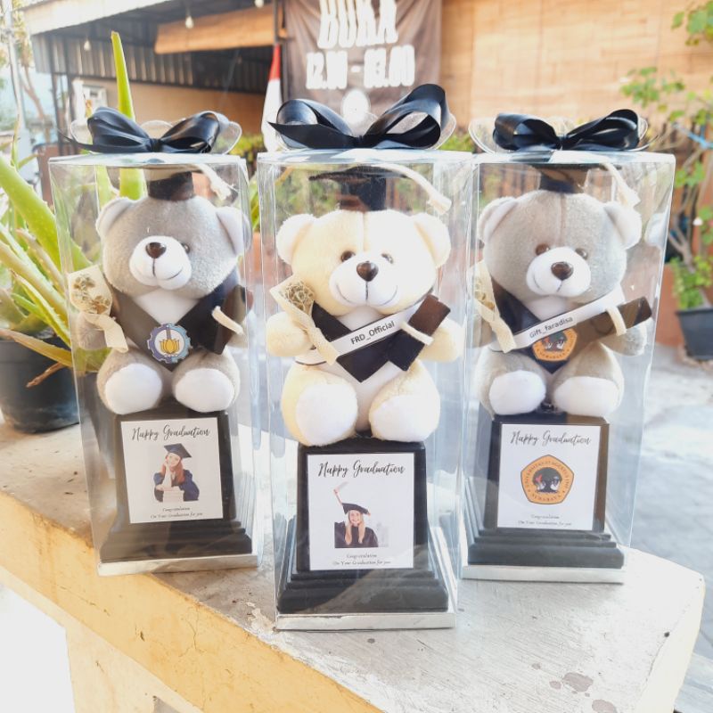 Jual Piala Boneka Wisuda Stich Panda Bear Tropy Boneka Wisuda Panda