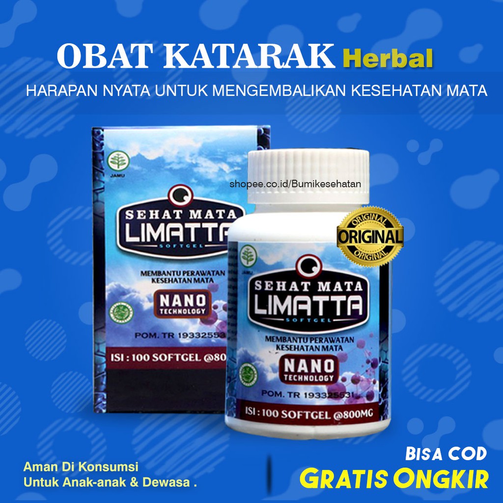 Jual Obat Katarak Sehat Mata Limatta Obat Mata Katarak Herbal Sehat