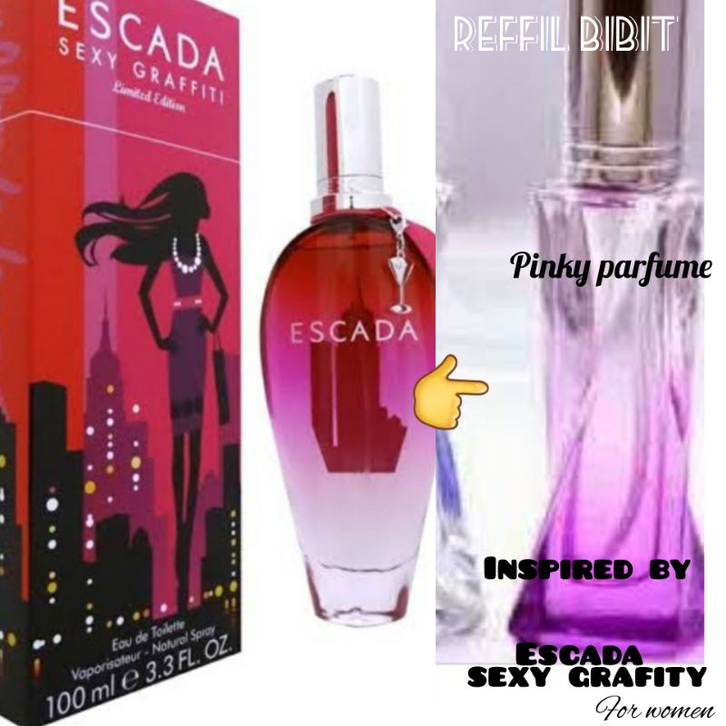 Jual Parfum Wanita Spray Parfum Escada Sexy Grafity Segar Manis Reffil