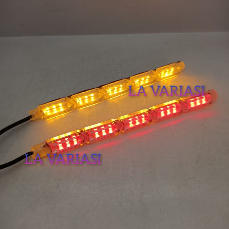 Jual Lampu DRL Crystal 15cm Alis Kristal 2 Warna 2 Mode Senja Sein