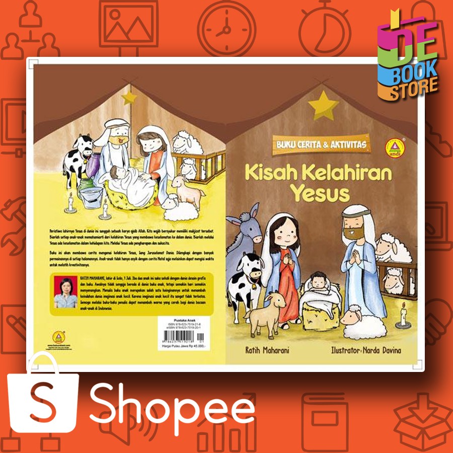 Jual Buku Cerita Dan Aktivitas Kisah Kelahiran Yesus Shopee Indonesia