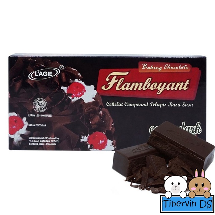 Jual Coklat Batang Lagie Flamboyant Extra Dark Kemasan 250 Gr