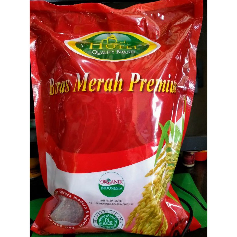 Jual TERMURAH Beras Merah 2kg Beras Hotel ORGANIK SERTIFIKAT SUCOFINDO