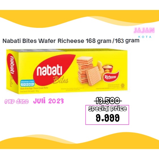 Jual NABATI Bites Wafer Richeese 168 Gram Shopee Indonesia