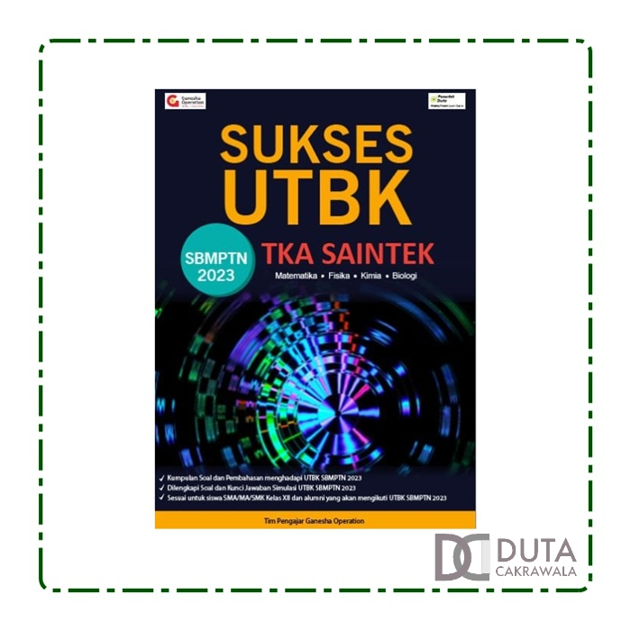 Jual BUKU SUKSES UTBK SBMPTN TKA SAINTEK 2023 GANESHA OPERATION