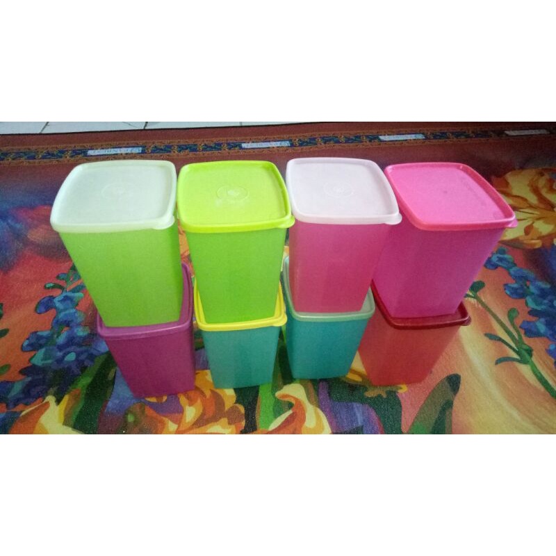 Jual Toples Tall Square Tupperware Second Shopee Indonesia